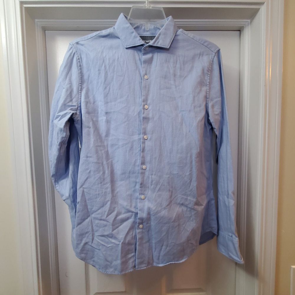 Bonobos Blue Slim Fit Button Down Long Sleeve Size M‎